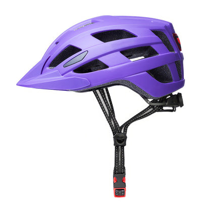 Bike Helmet with USB Rechargeable Tail Light Detachable Visor and Removable Pads