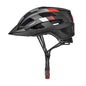 Bike Helmet with USB Rechargeable Tail Light Detachable Visor and Removable Pads