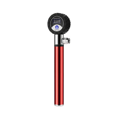 Portable Mini Bike Pump with 120 PSI Pressure Gauge Fits Presta and Schrader Valves