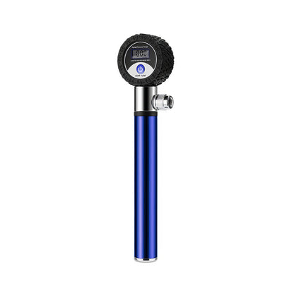 Portable Mini Bike Pump with 120 PSI Pressure Gauge Fits Presta and Schrader Valves