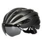Adult Bike Helmet with Magnetic Goggles Adjustable Fit and USB Rechargeable Tail Light