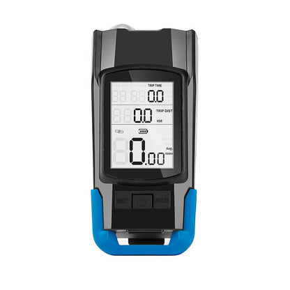 3-in-1 Wireless Bike Computer with 800LM Headlight & 120dB Horn - Speedometer