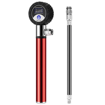 Mini Bike Pump with Gauge 120 PSI Fits Presta & Schrader Va-Lve