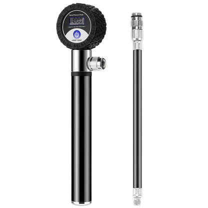 Mini Bike Pump with Gauge 120 PSI Fits Presta & Schrader Va-Lve