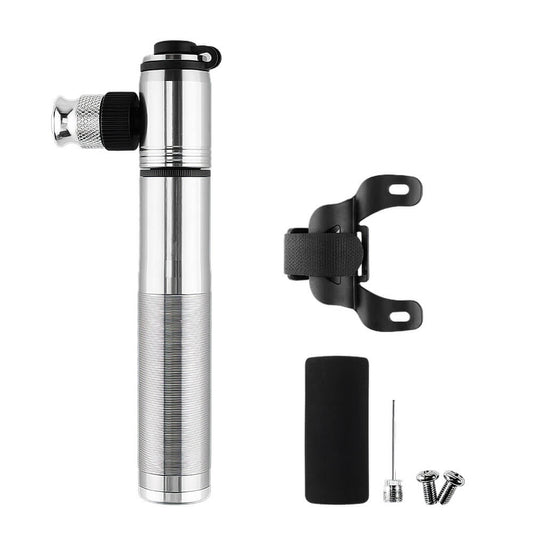 Mini Bike Pump with CO2 Valve Fits Presta Schrader